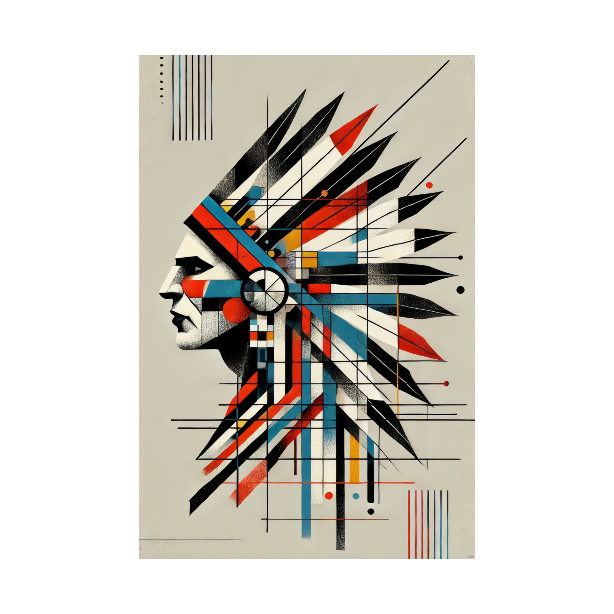 Bauhaus Native American Chief - Image 14