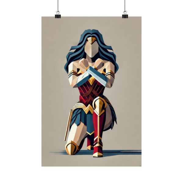 Wonder Woman Minimalist Bauhaus
