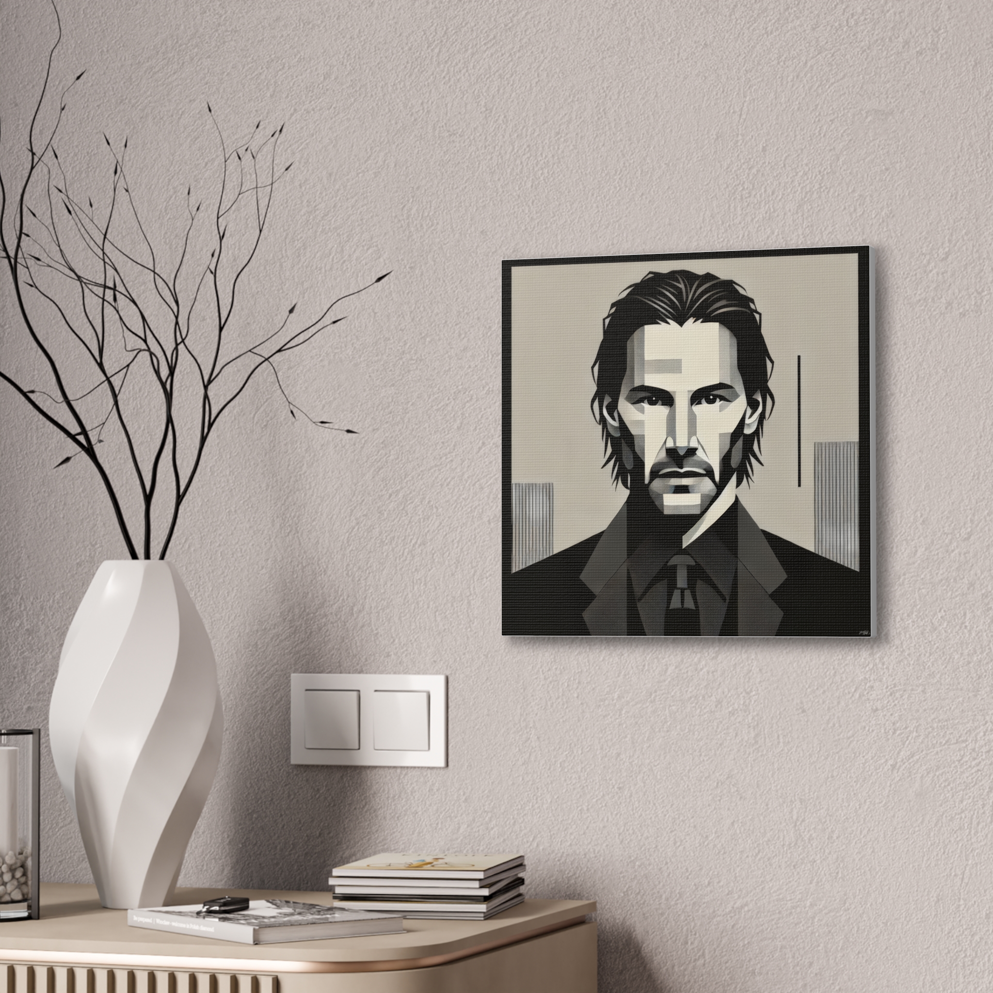 Keanu Reeves, John Wick Stretched Canvas - Image 2