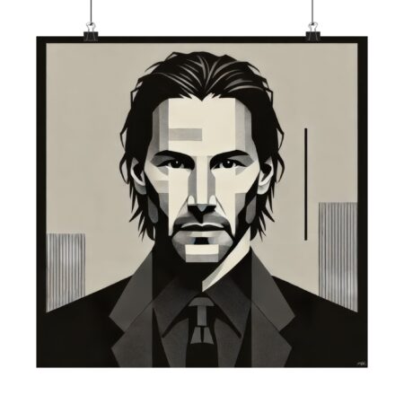 John Wick, Abstract minimalist Print