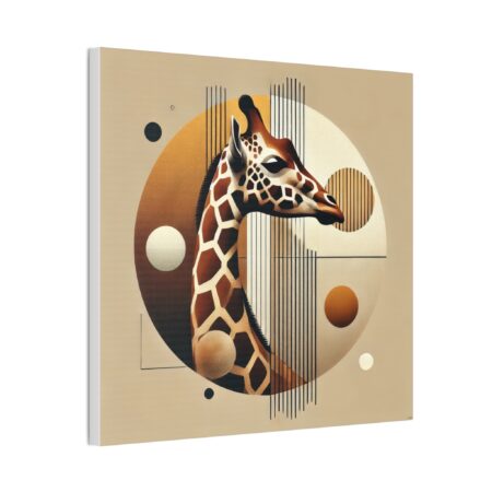 Giraffe Head Geometric Bauhaus Poster