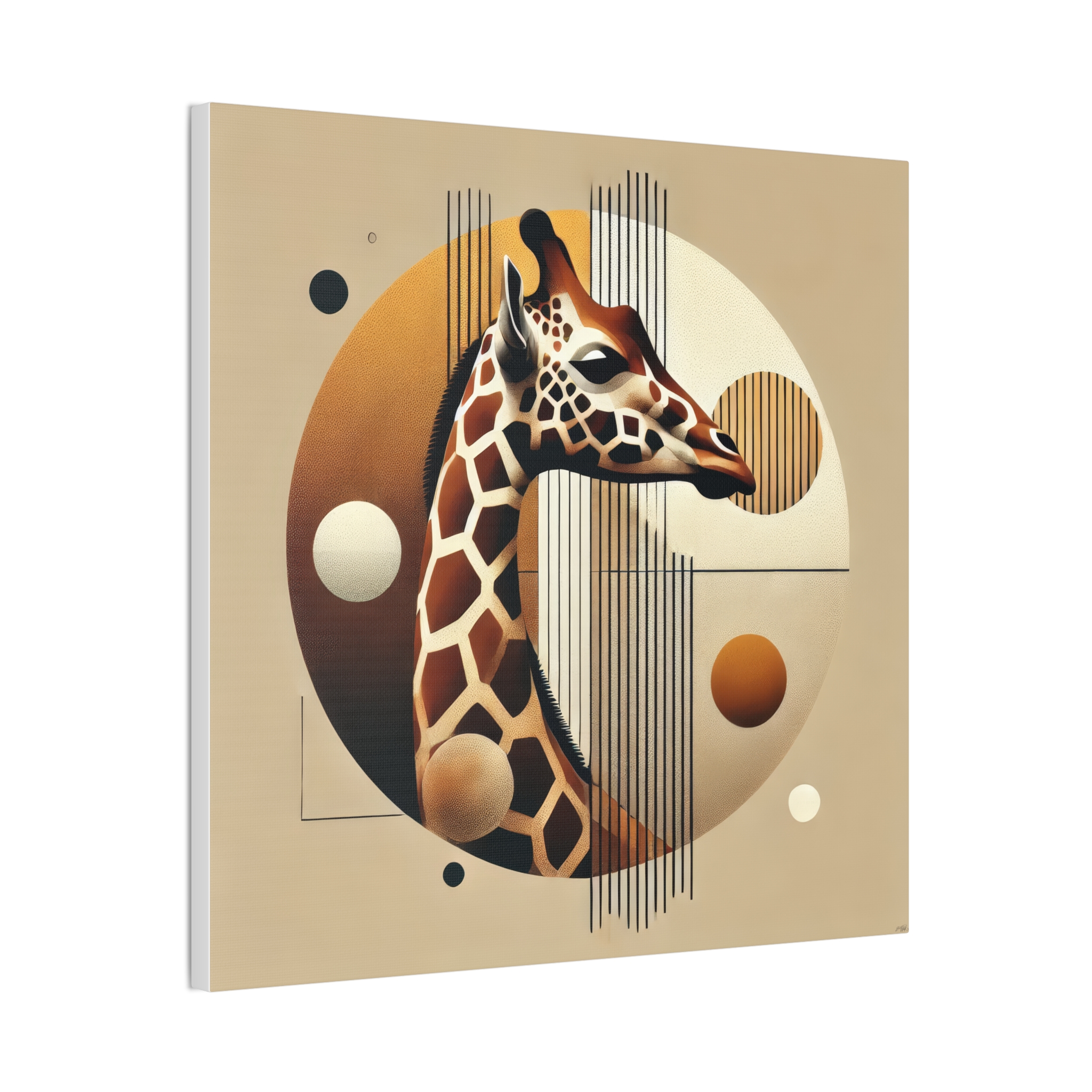 Giraffe Head Geometric Bauhaus Poster - Image 5