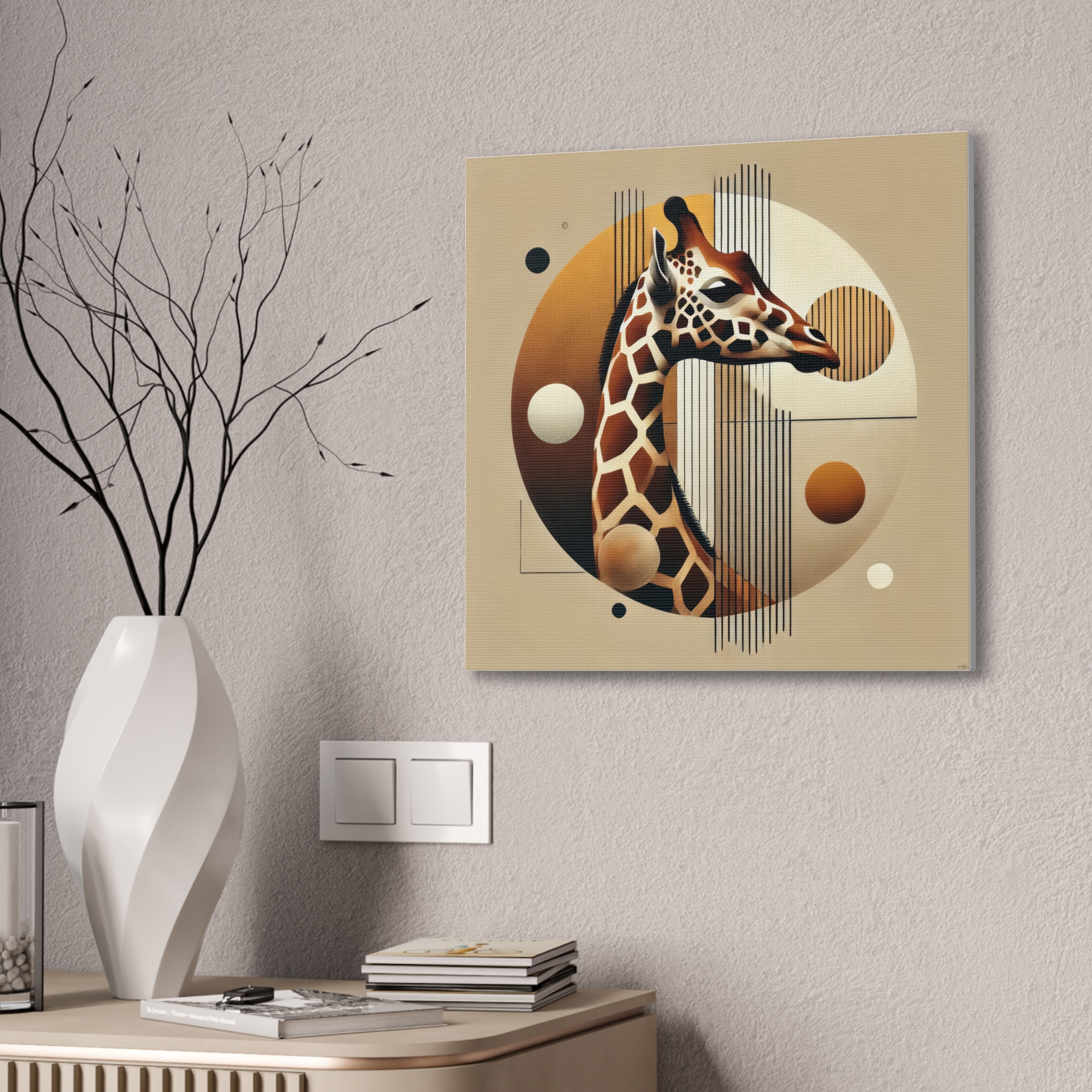 Giraffe Head Geometric Bauhaus Poster - Image 6