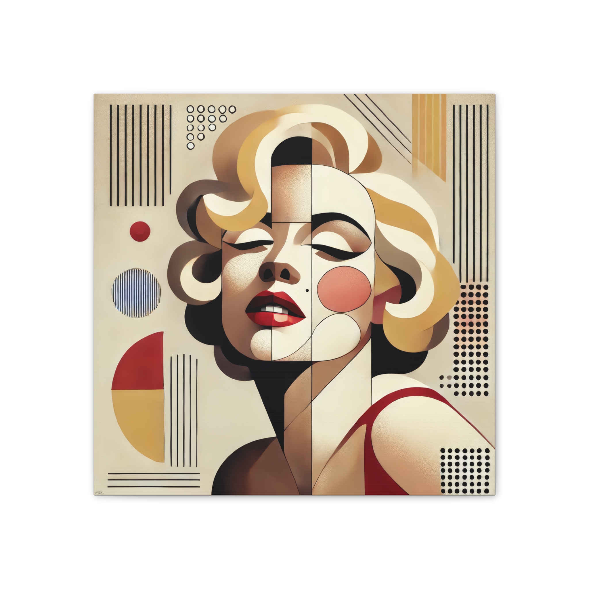 Marilyn Monroe Bauhaus Stretched Canvas - Image 8