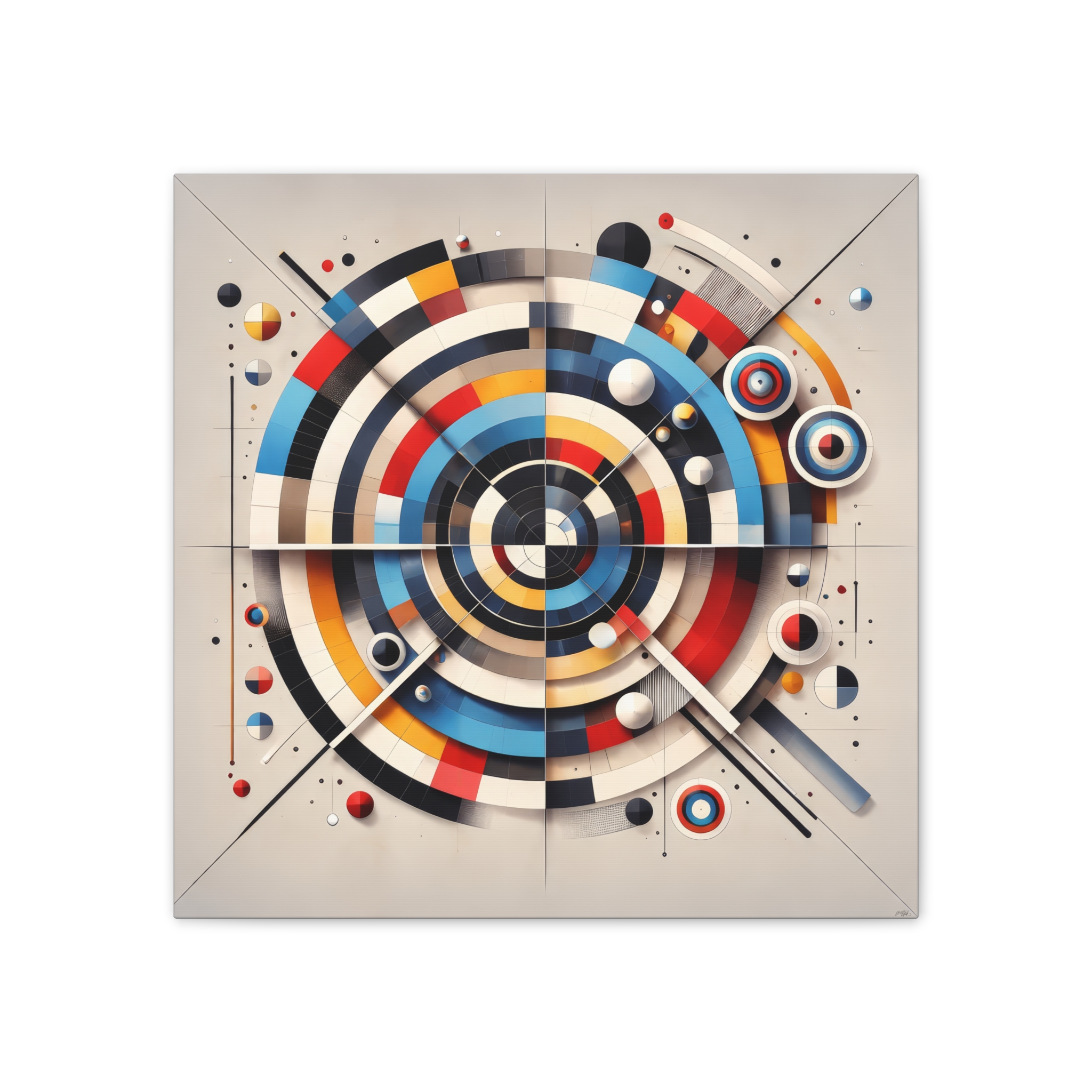 Abstract Bauhaus Orphism Stretched Canvas - Image 8