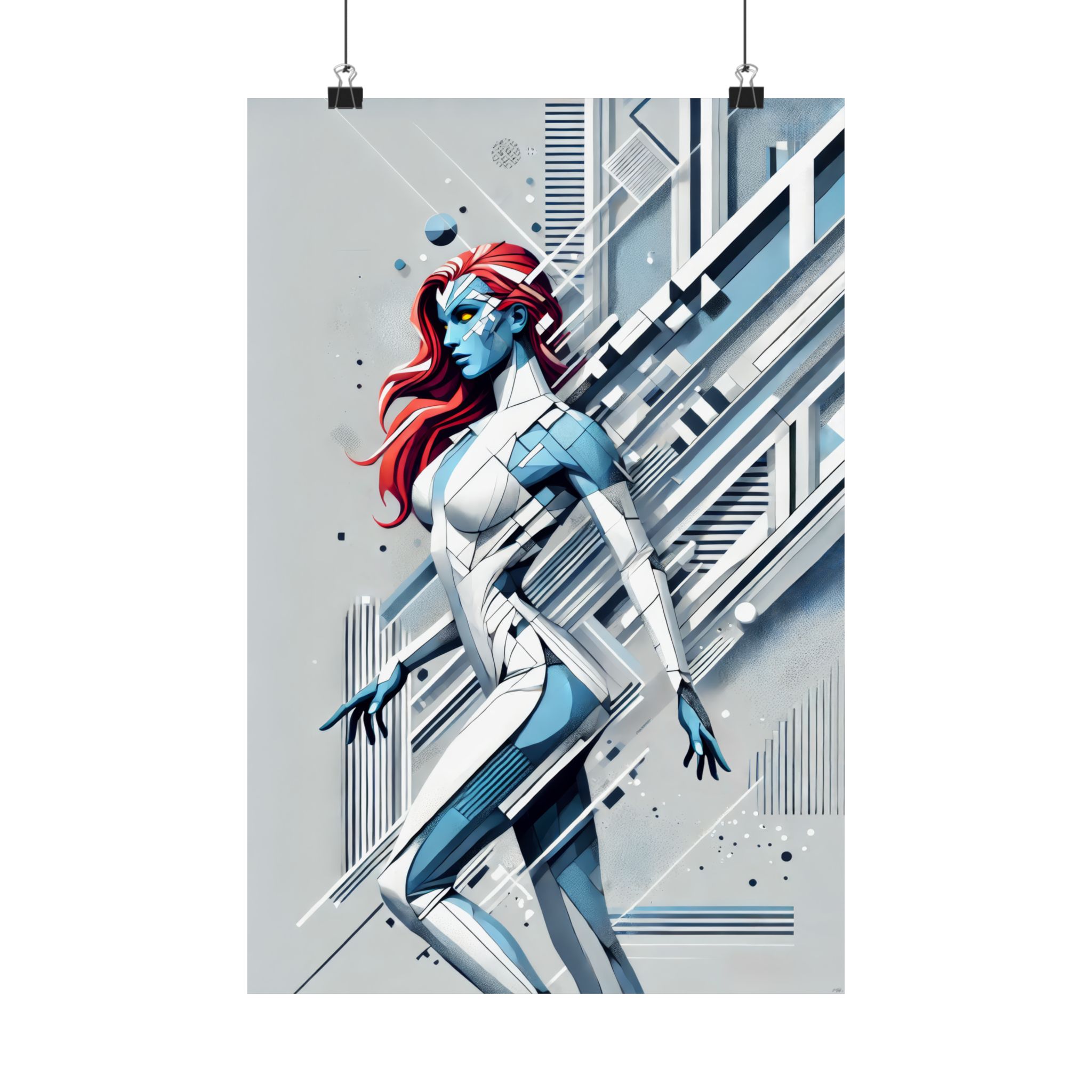 Mystique, X-Men Bauhaus Cubism - Image 6