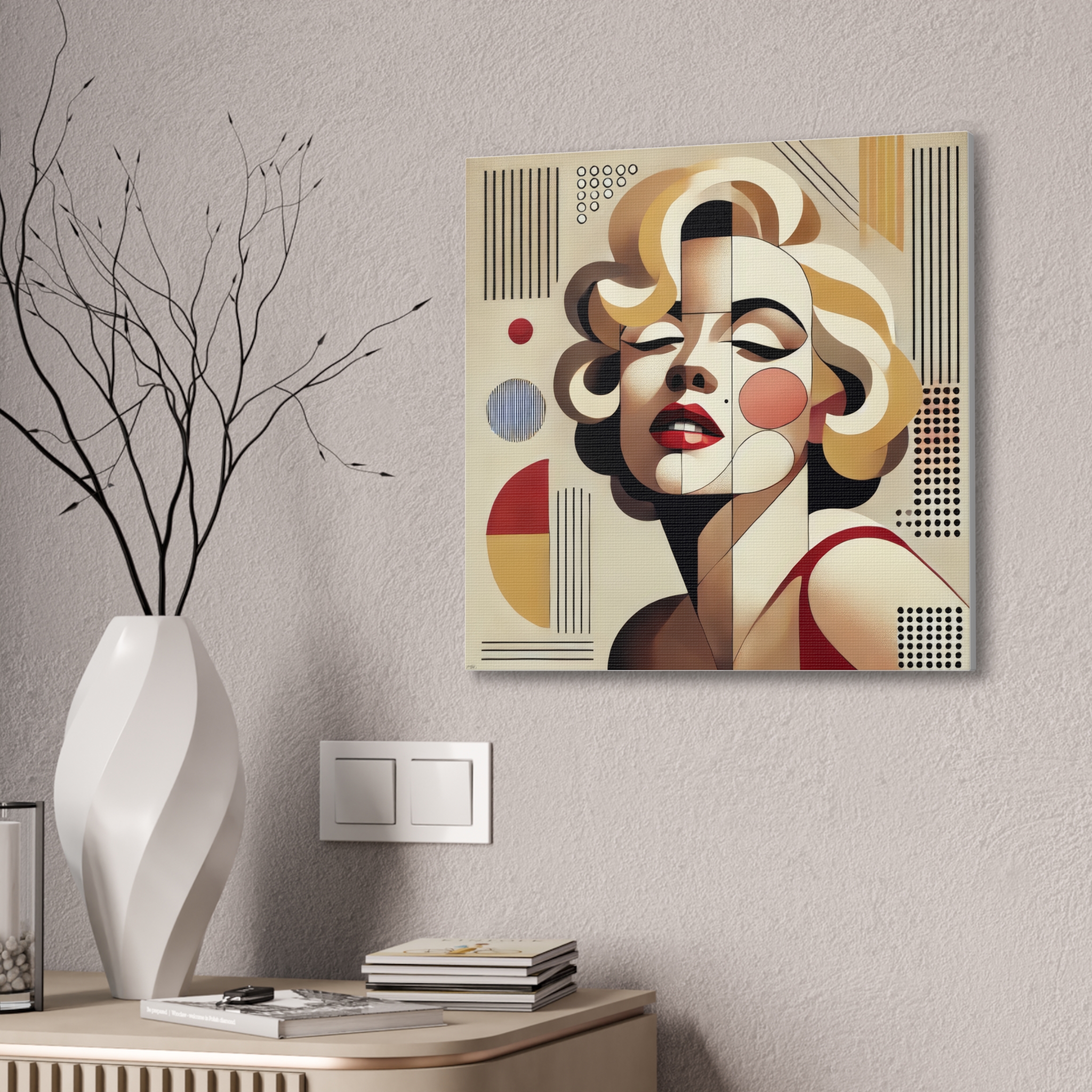 Marilyn Monroe Bauhaus Stretched Canvas - Image 6