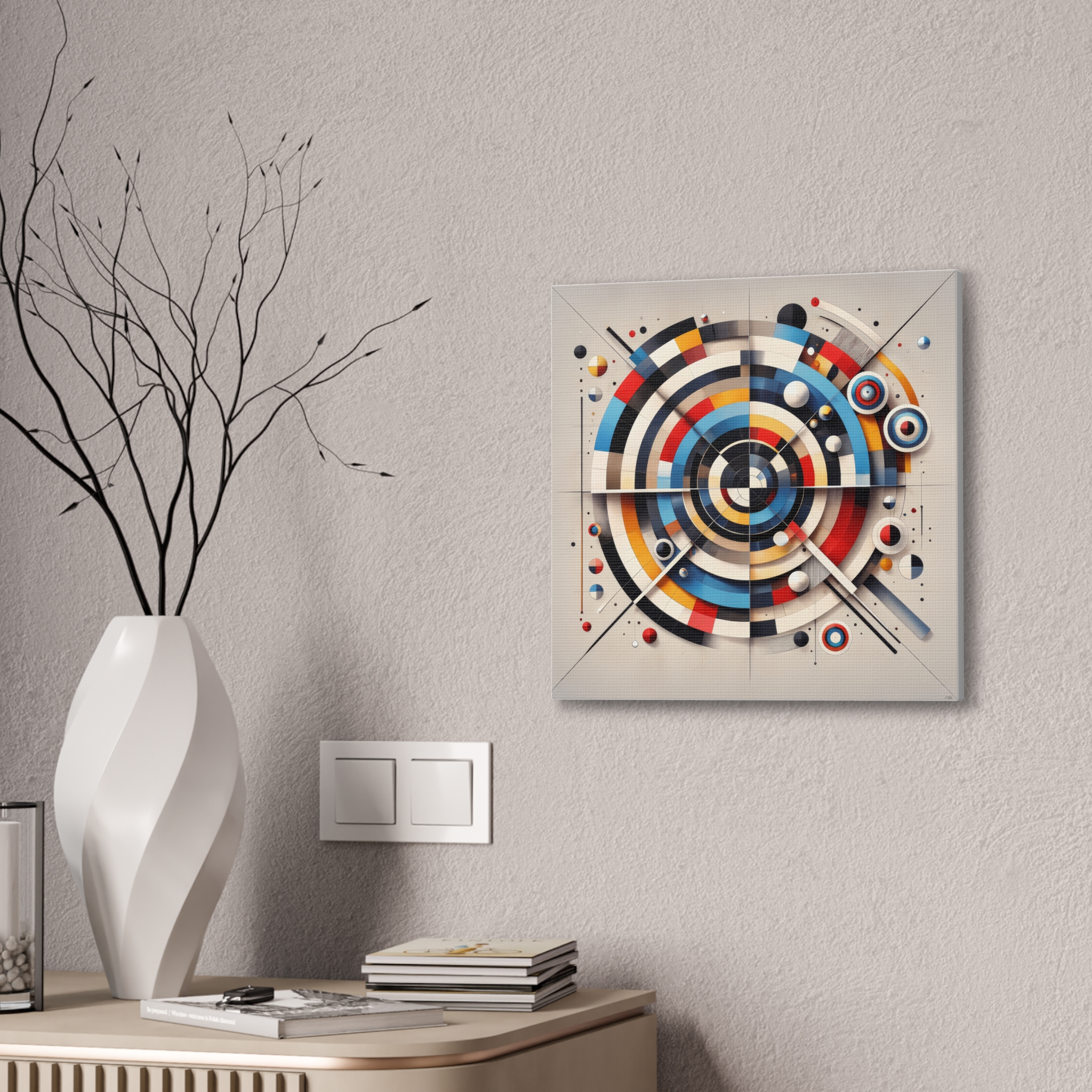 Abstract Bauhaus Orphism Stretched Canvas - Image 2
