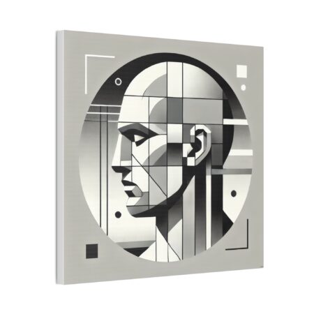 Prometheus Head Bauhaus Stretched Canvas