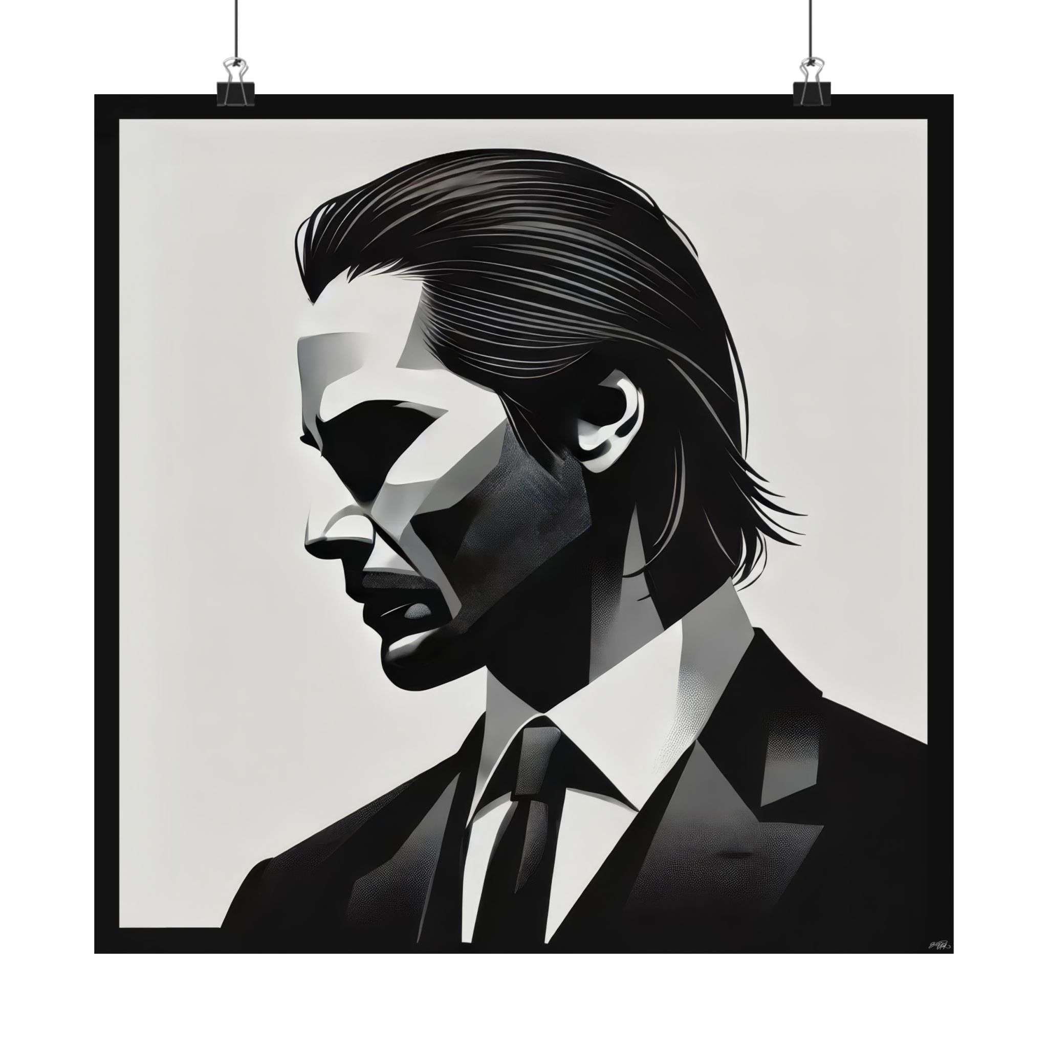 John Wick, Abstract Minimalist Bauhuas