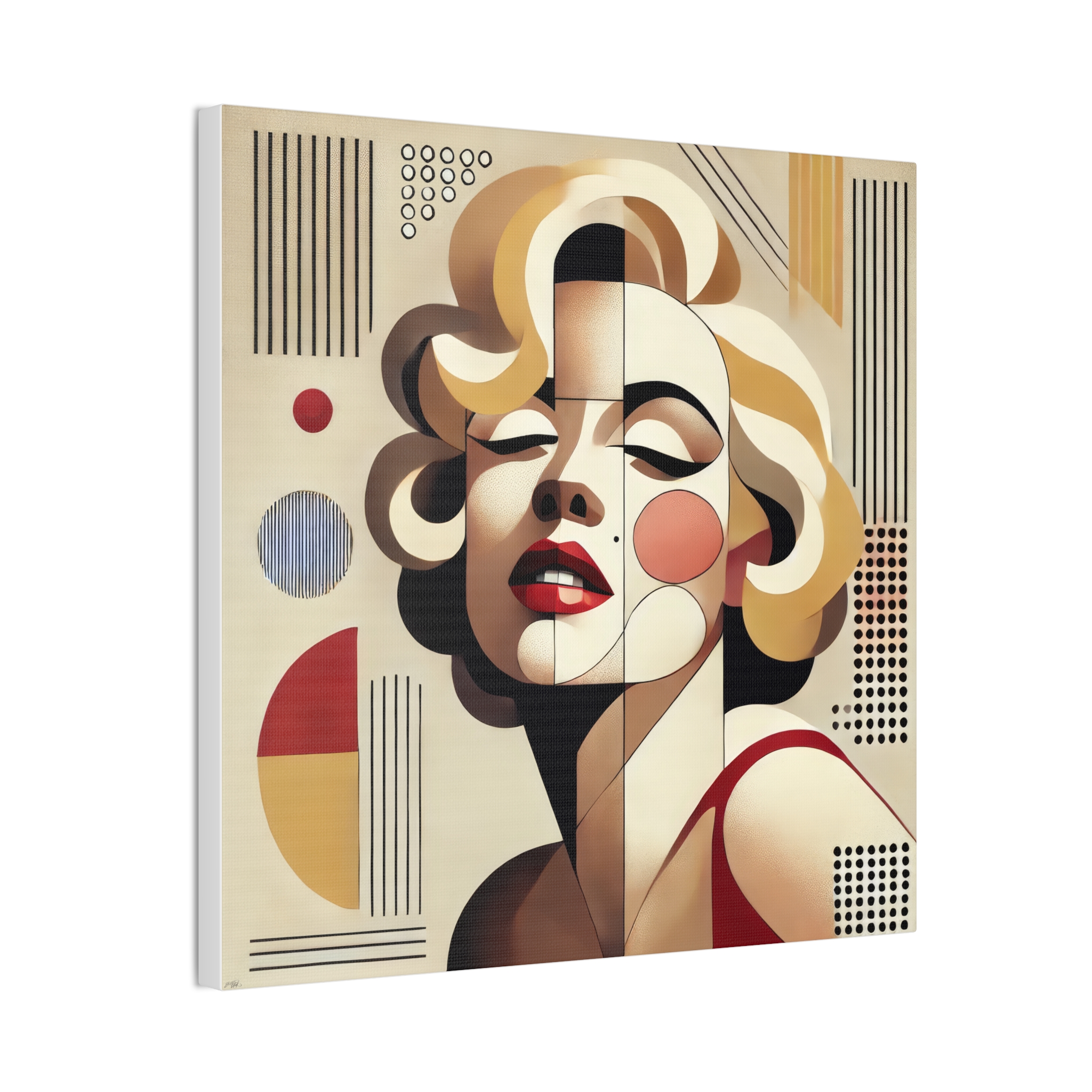 Marilyn Monroe Bauhaus Stretched Canvas
