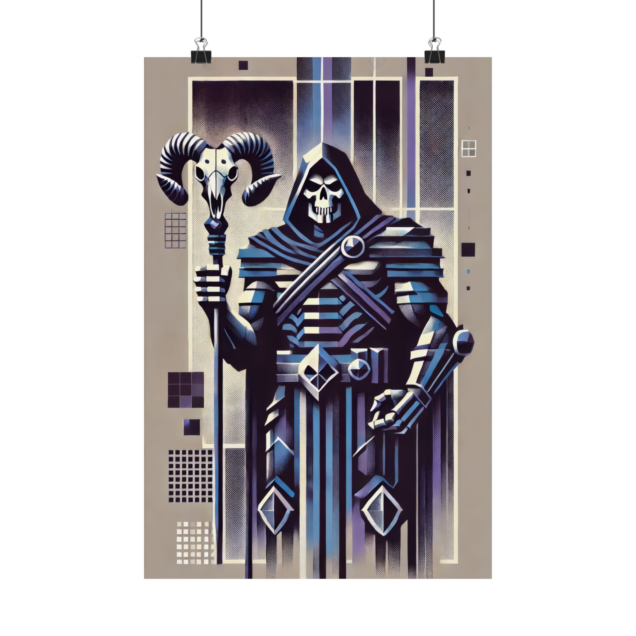 Skeletor, He-Man Masters of the Universe Abstract Bauhaus