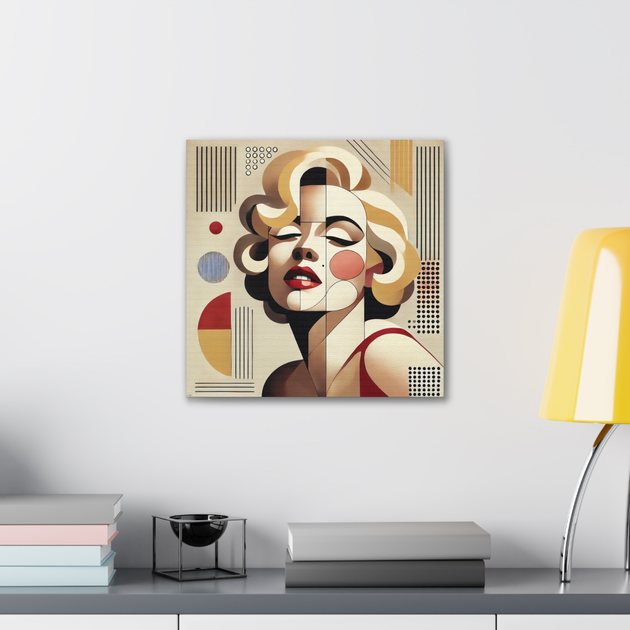 Marilyn Monroe Bauhaus Stretched Canvas - Image 3