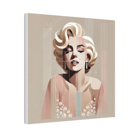 Marilyn Monroe Stretched Canvas - Rhinestone Dress Bauhaus