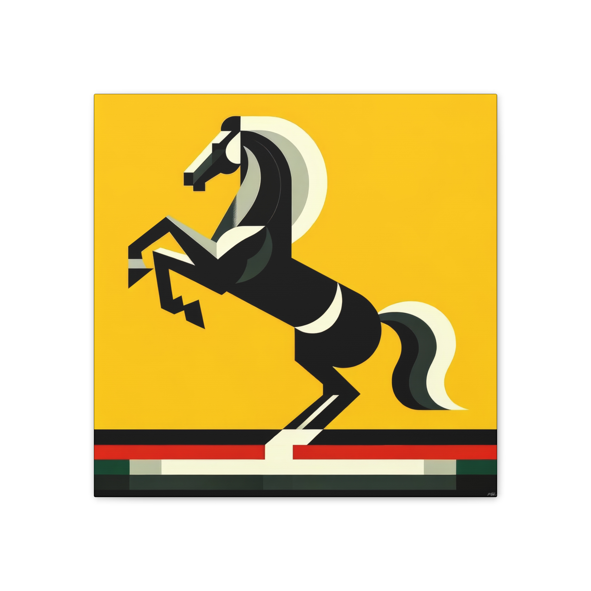 Ferrari Logo Reimagined - Stretched Canvas - Image 8