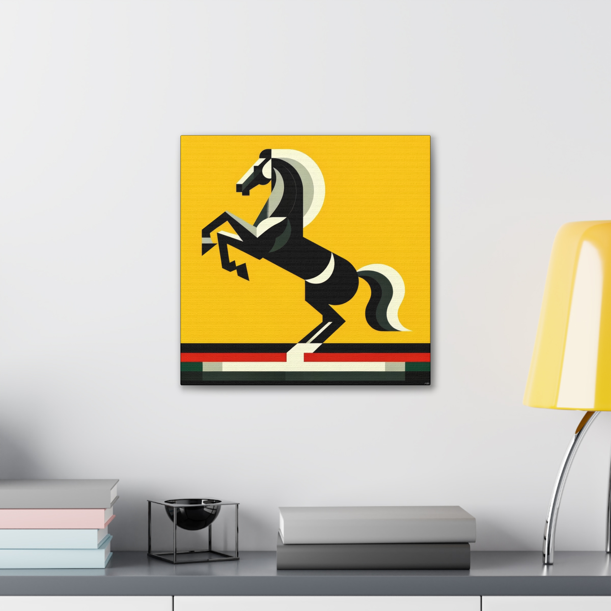 Ferrari Logo Reimagined - Stretched Canvas - Image 3