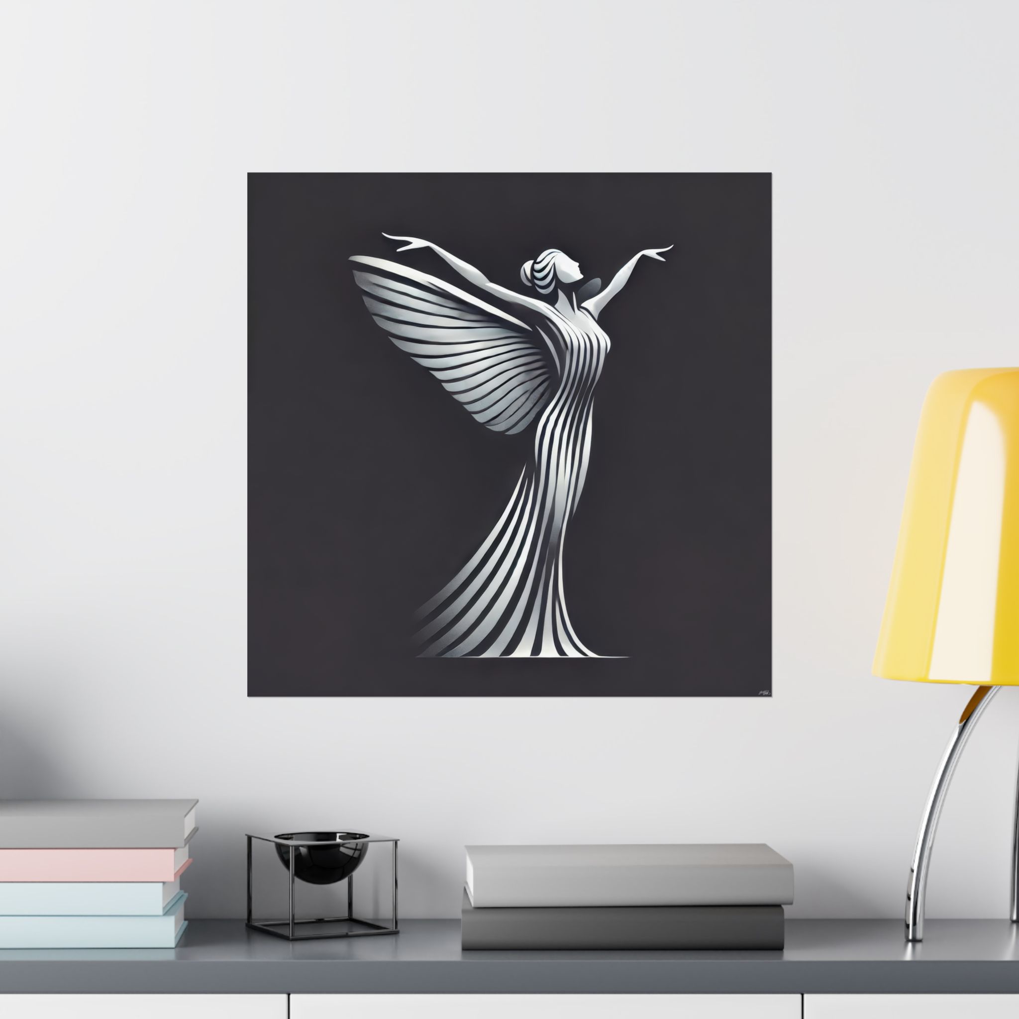 Spirit of Ecstasy, Rolls Royce Logo Reimagined - Print Poster - Image 8