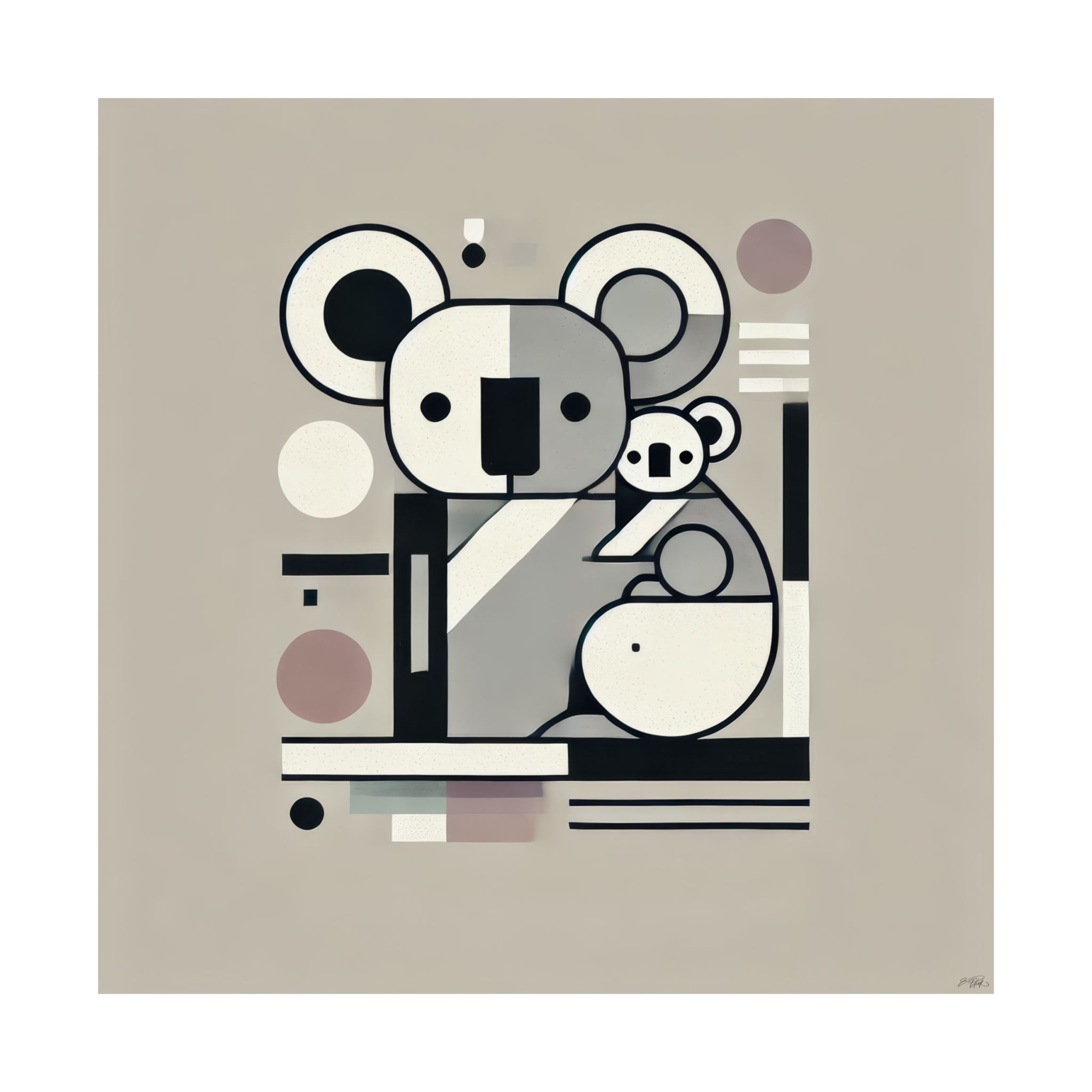 Koala with Joey - POSTER, PRINT - Image 14