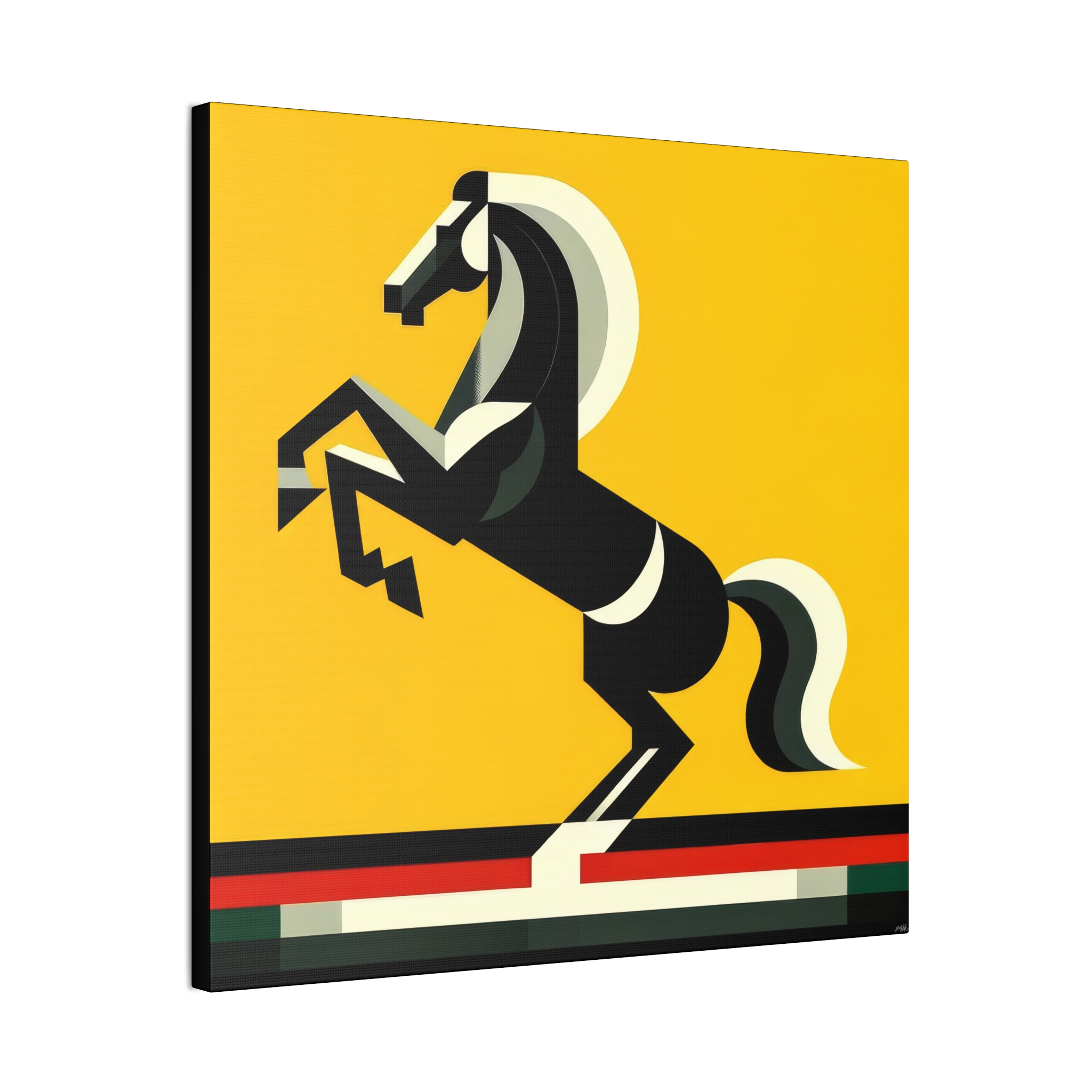 Ferrari Logo Reimagined - Stretched Canvas - Image 5