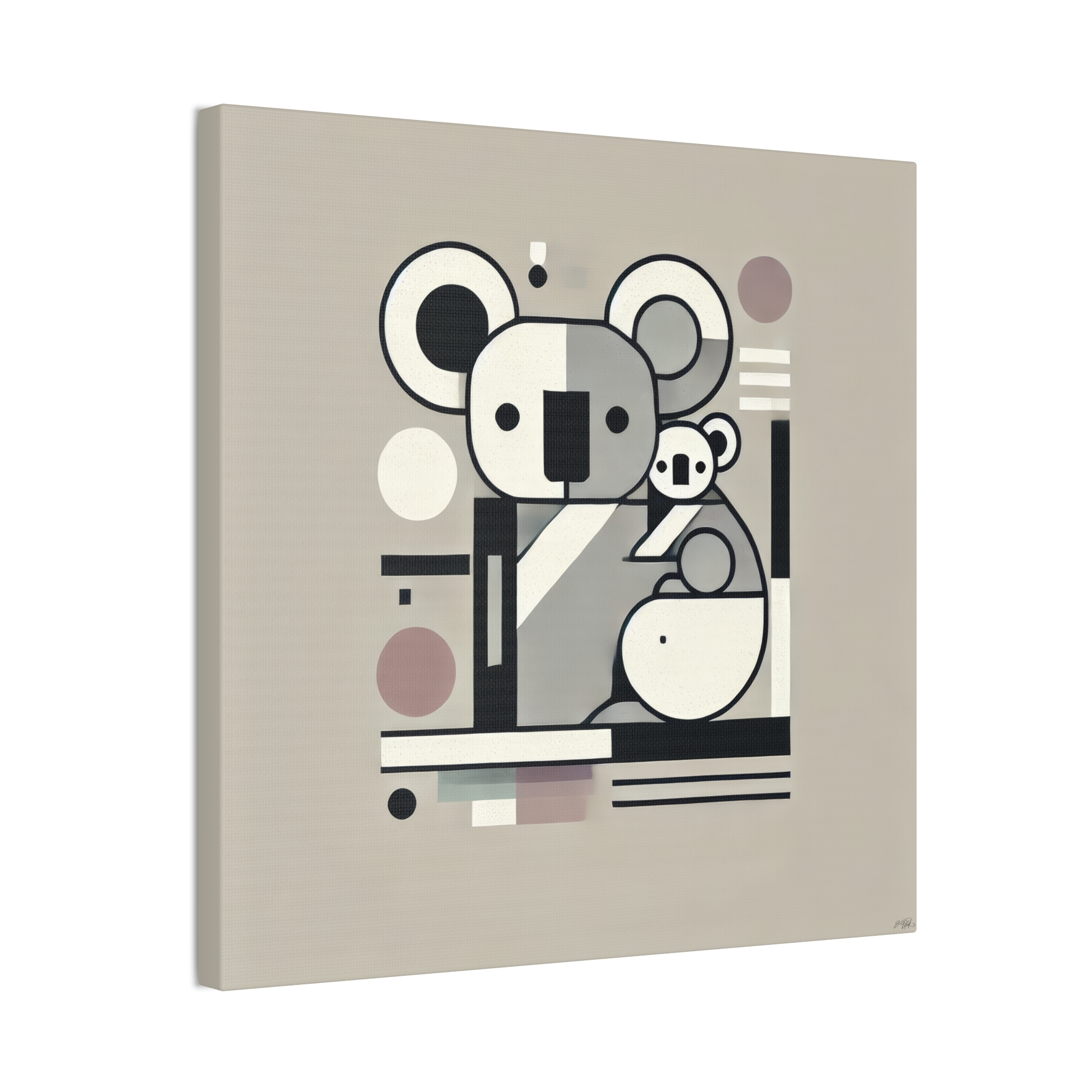 Koala with Baby Joey - Stretched Canvas