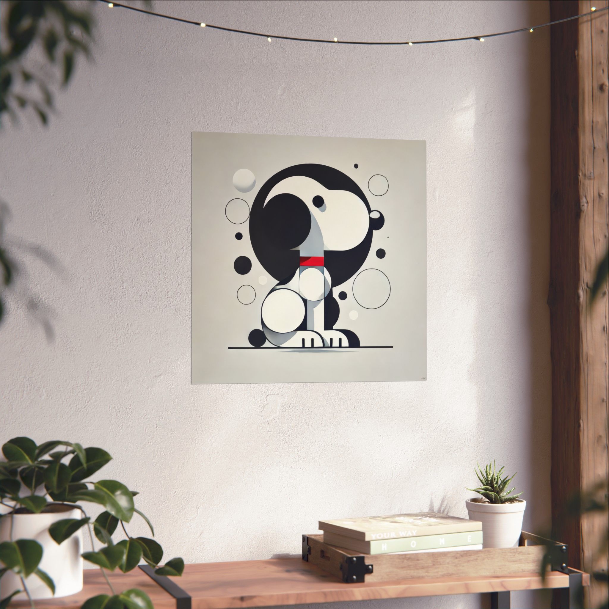 Snoopy Minimalist Abstract - Poster Print - Image 8