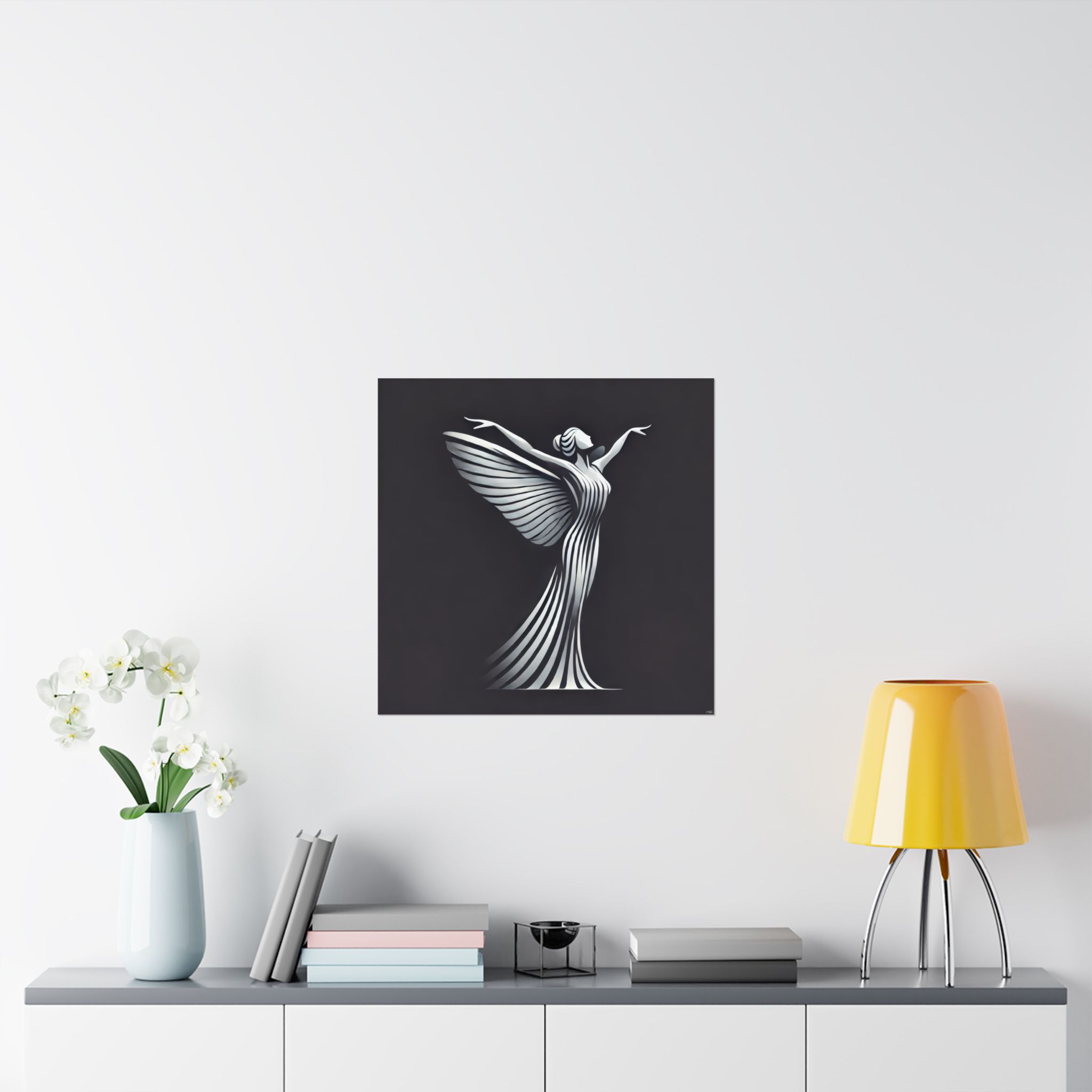 Spirit of Ecstasy, Rolls Royce Logo Reimagined - Print Poster - Image 13