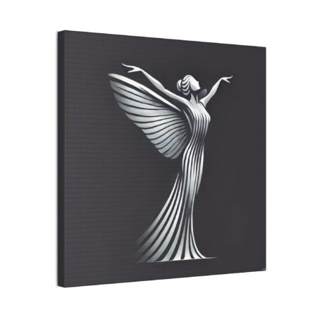 Spirit of Ecstasy, Rolls Royce Logo Reimagined - Stretched Canvas