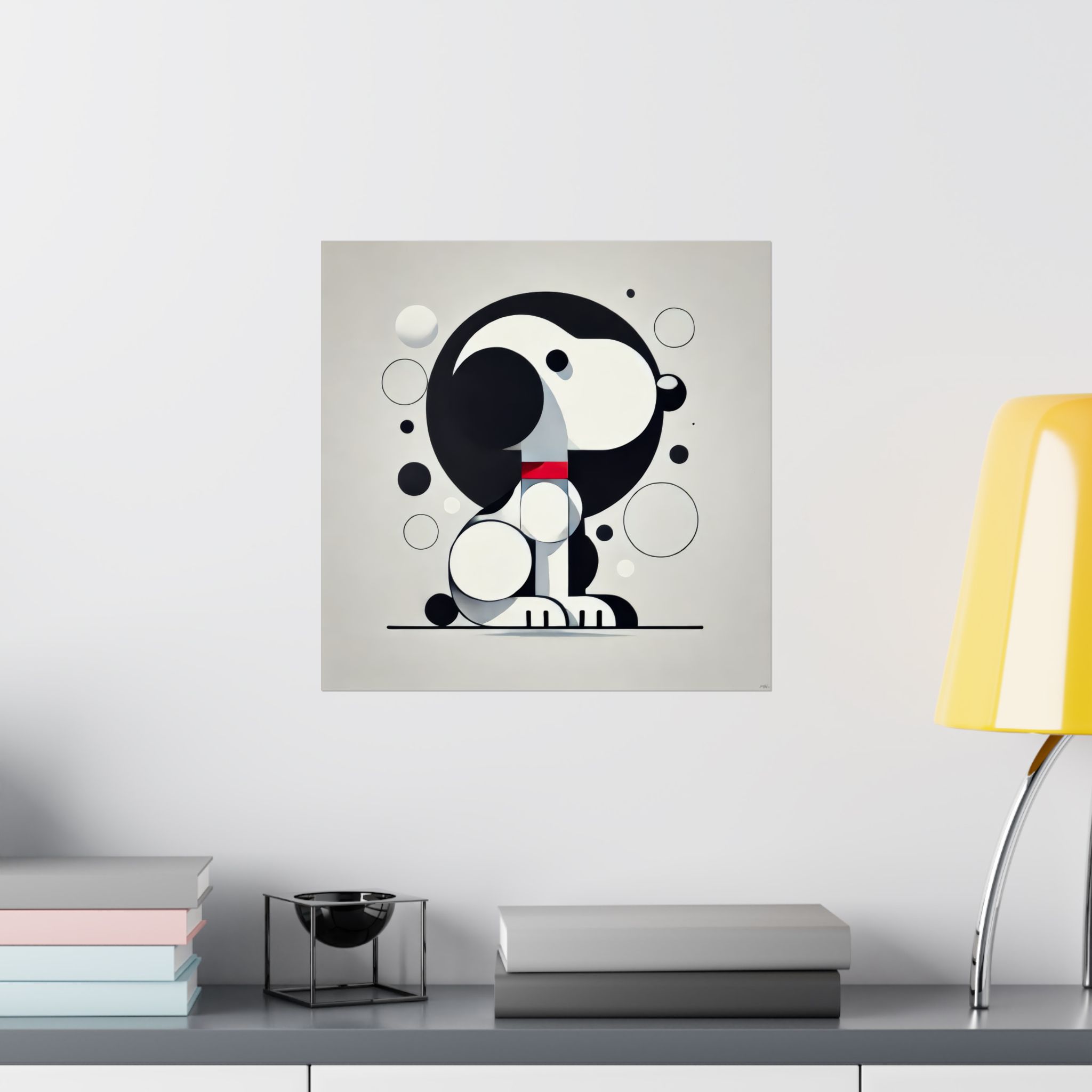 Snoopy Minimalist Abstract - Poster Print - Image 2