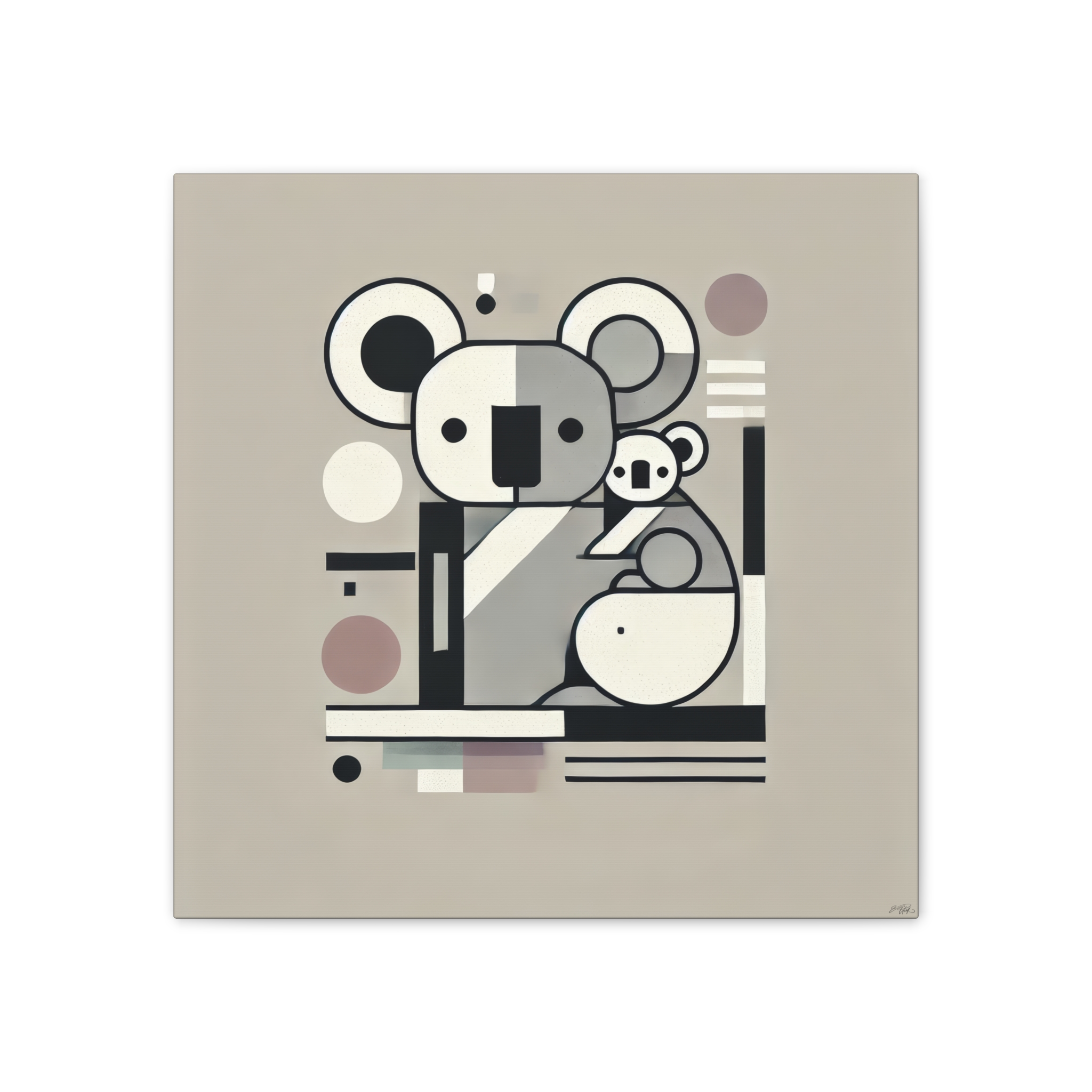 Koala with Baby Joey - Stretched Canvas - Image 8