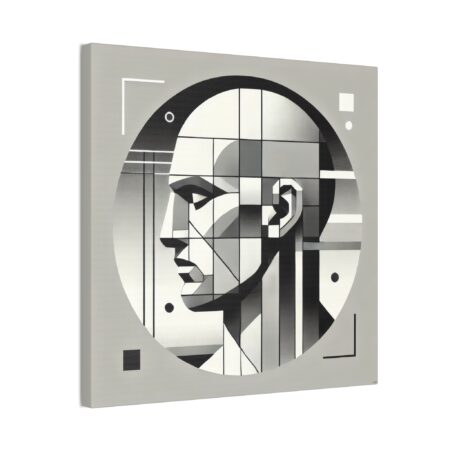 Prometheus Head Bauhaus Stretched Canvas