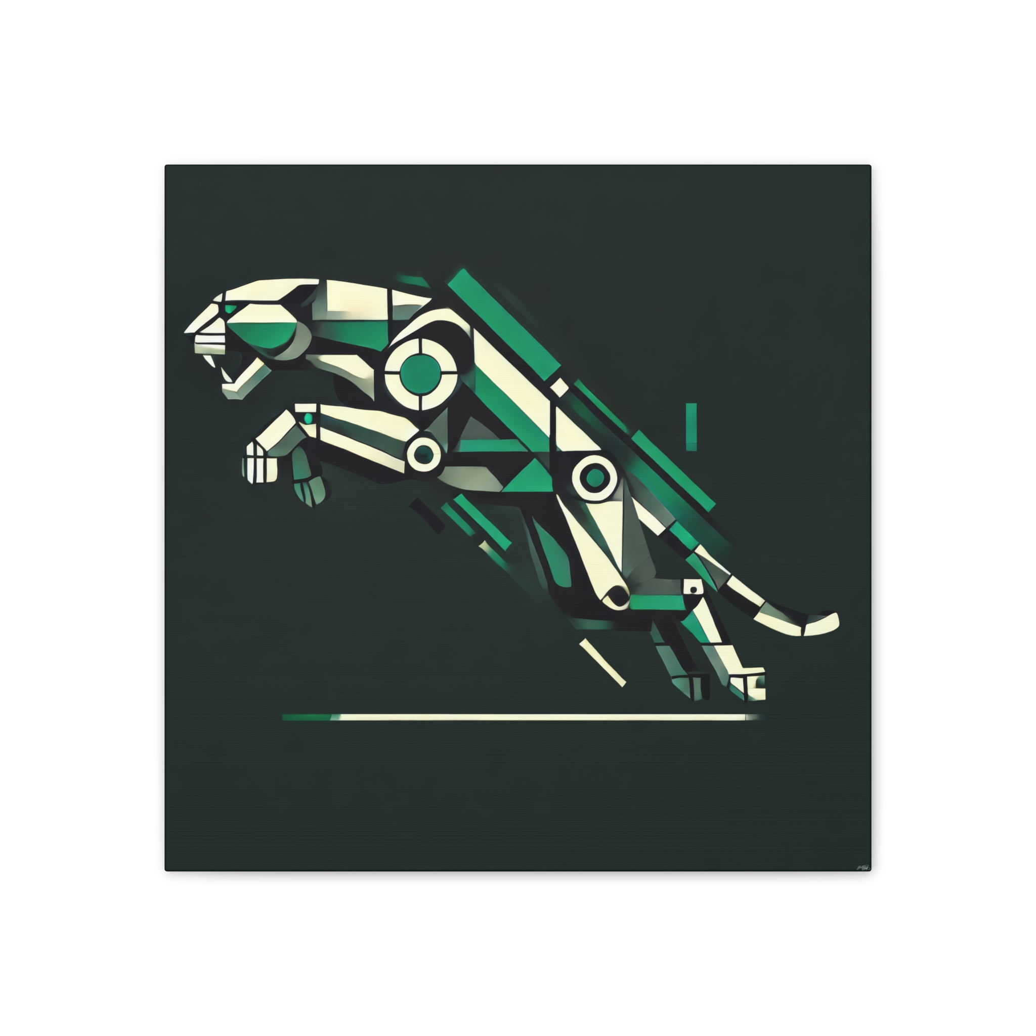 Jaguar Logo Reimagined - Stretched Canvas - Image 8