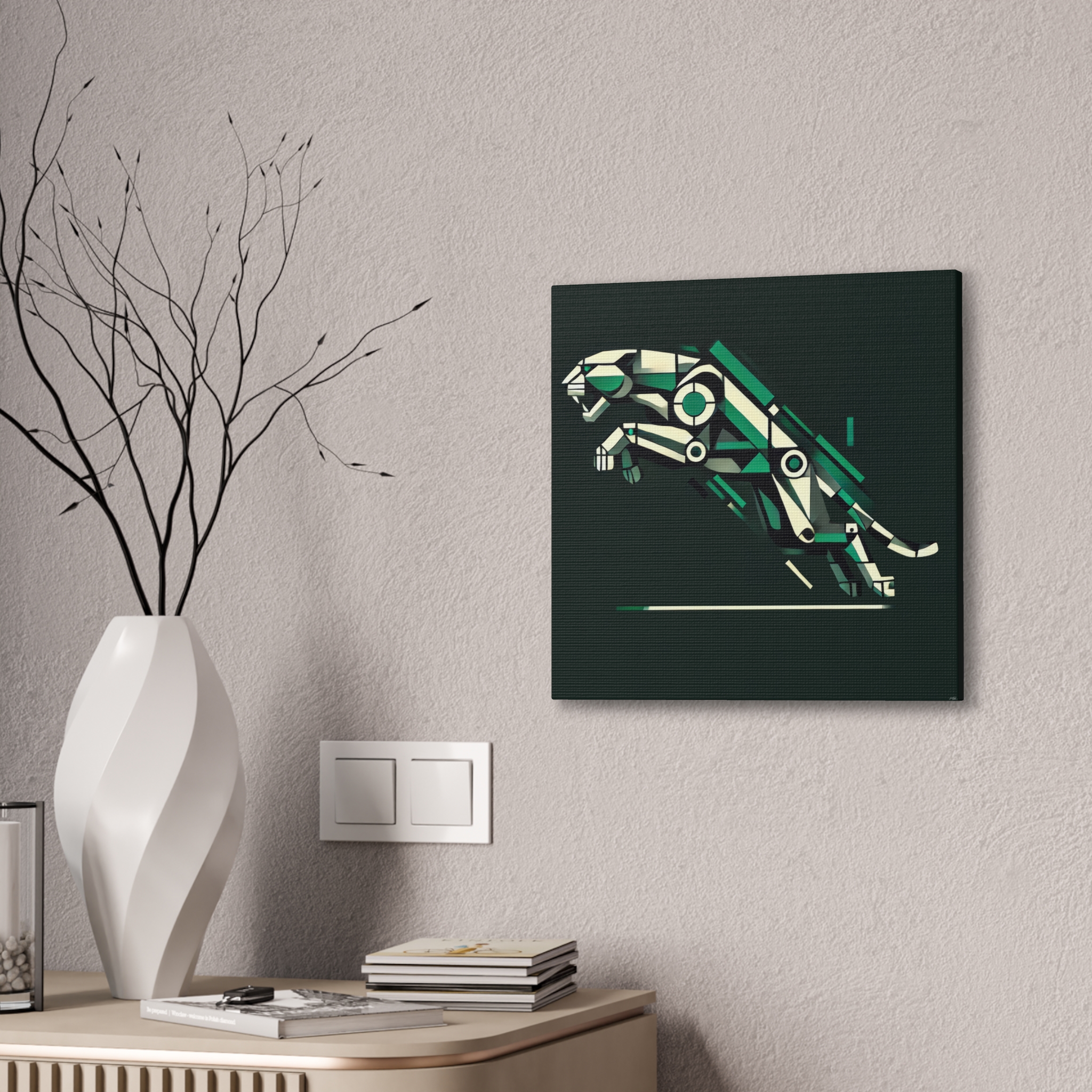 Jaguar Logo Reimagined - Stretched Canvas - Image 2
