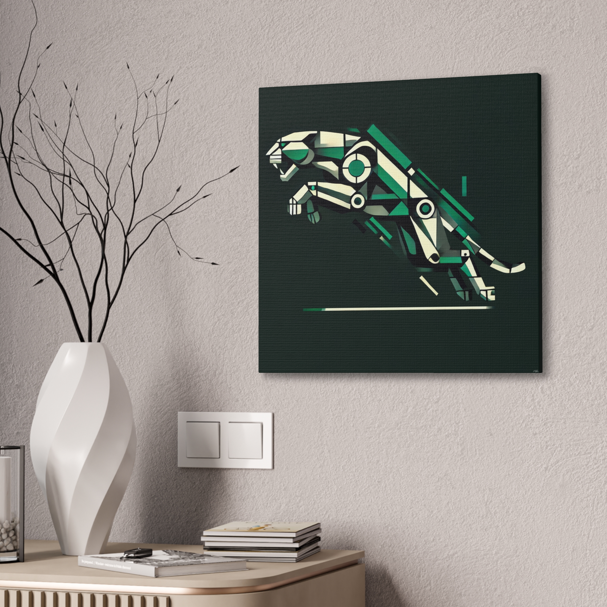 Jaguar Logo Reimagined - Stretched Canvas - Image 6