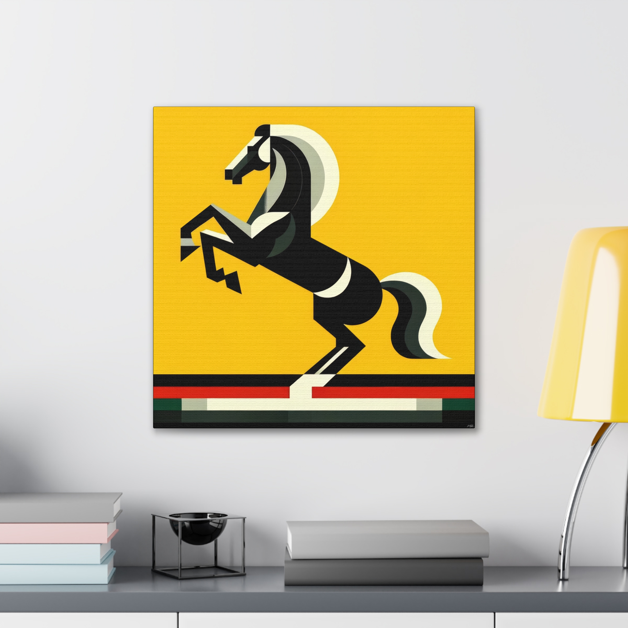 Ferrari Logo Reimagined - Stretched Canvas - Image 7