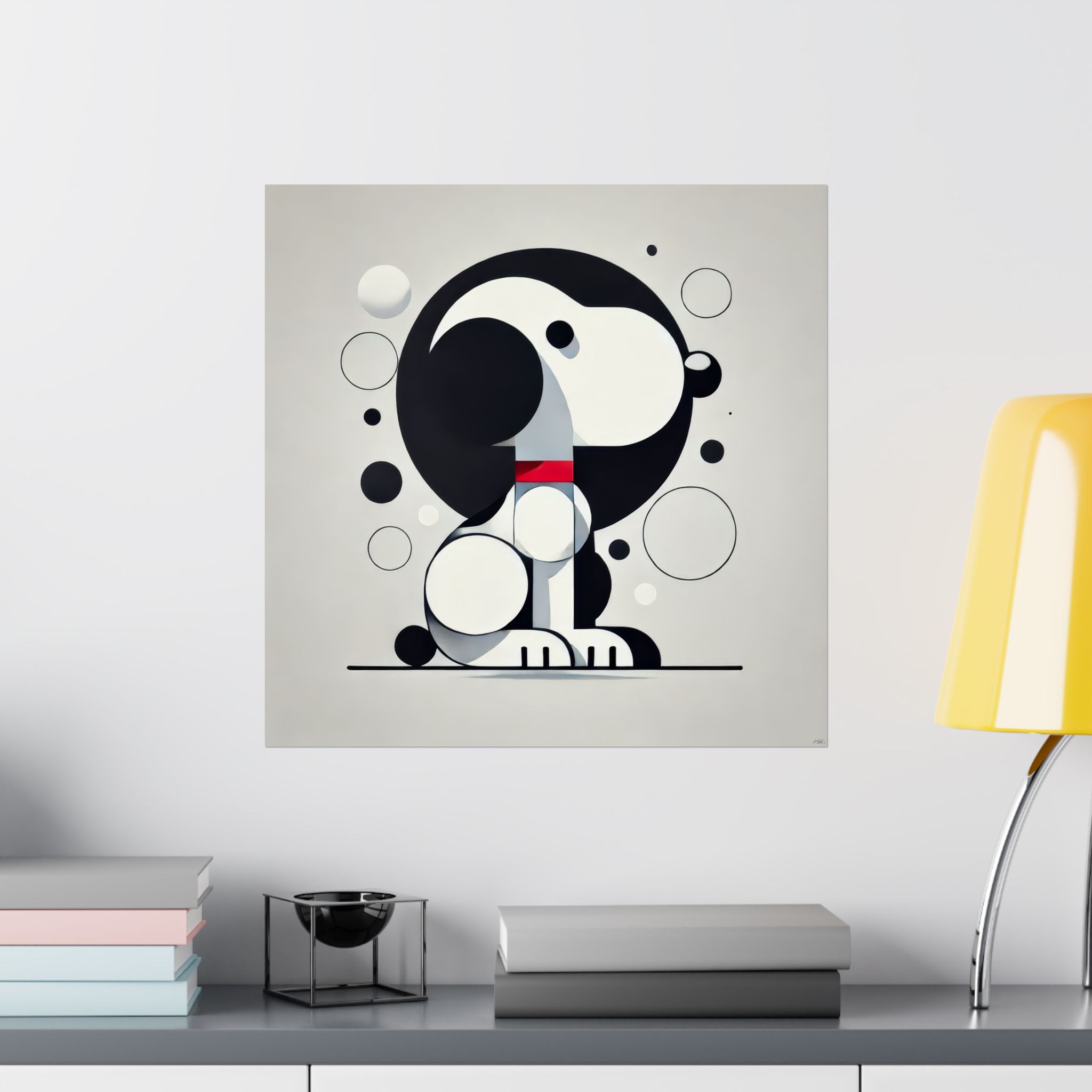 Snoopy Minimalist Abstract - Poster Print - Image 7