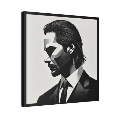 Keanu Reeves, John Wick, Side Profile - Stretched Canvas