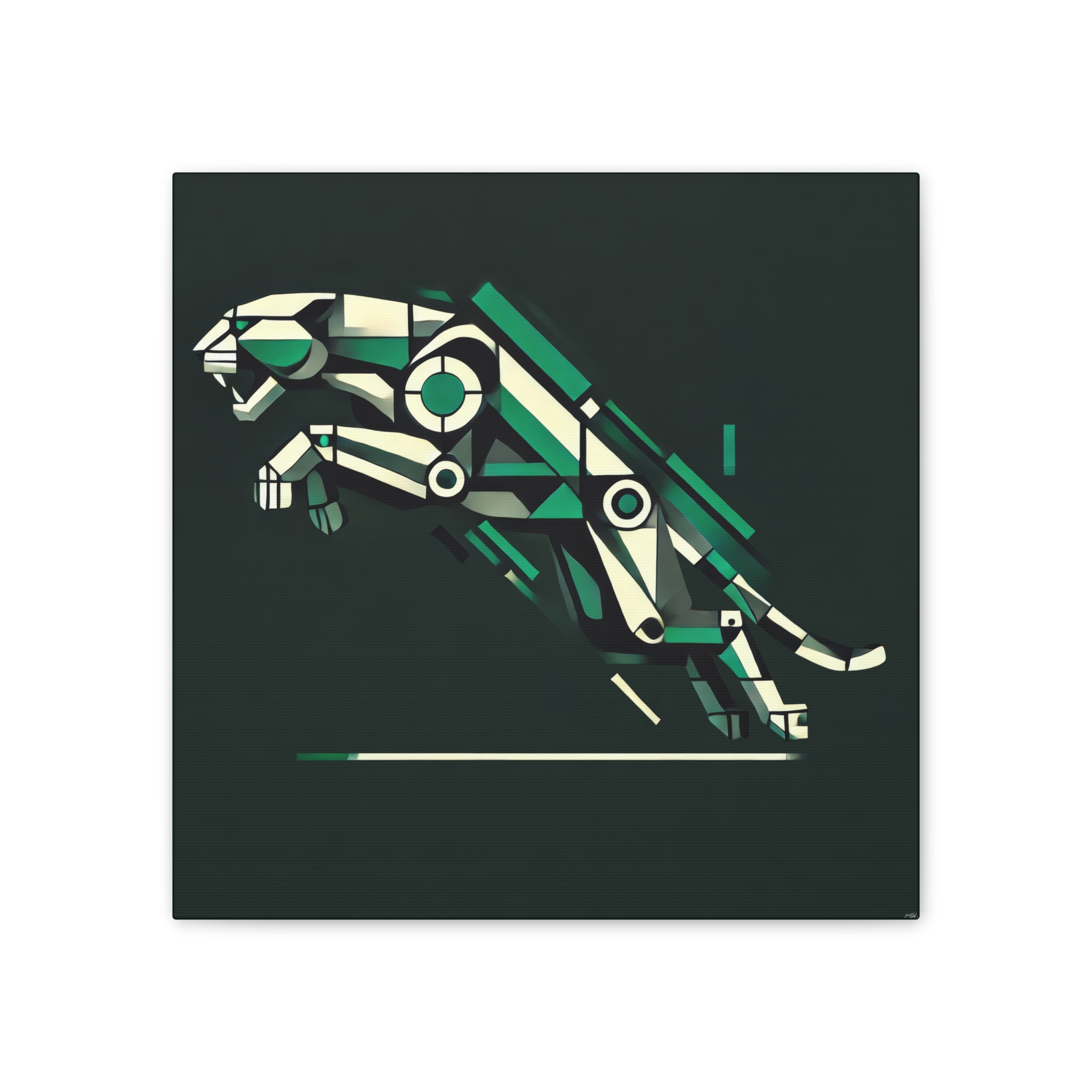 Jaguar Logo Reimagined - Stretched Canvas - Image 4