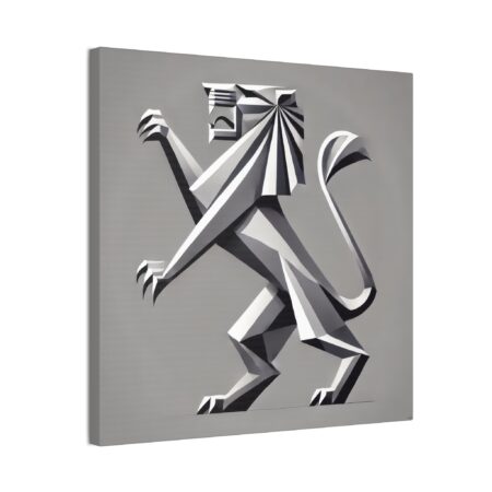 Peugot Logo Reimagined - Lion - Stretched Canvas