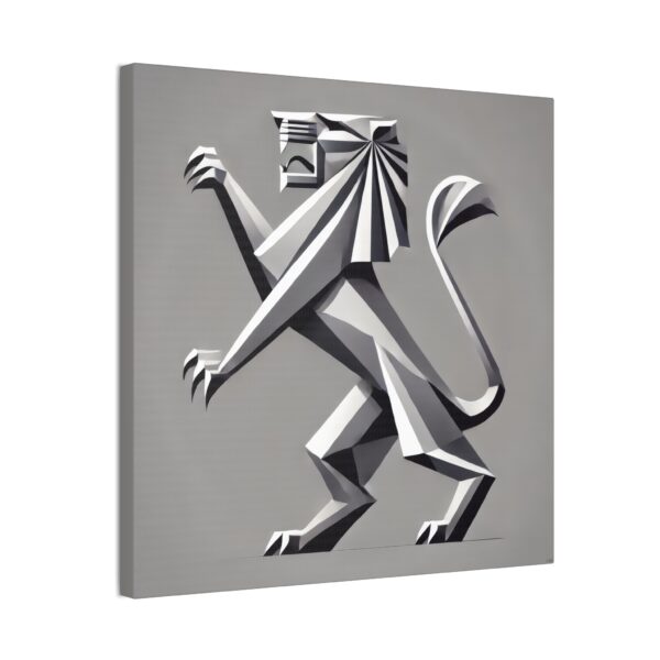 Peugot Logo Reimagined - Lion - Stretched Canvas