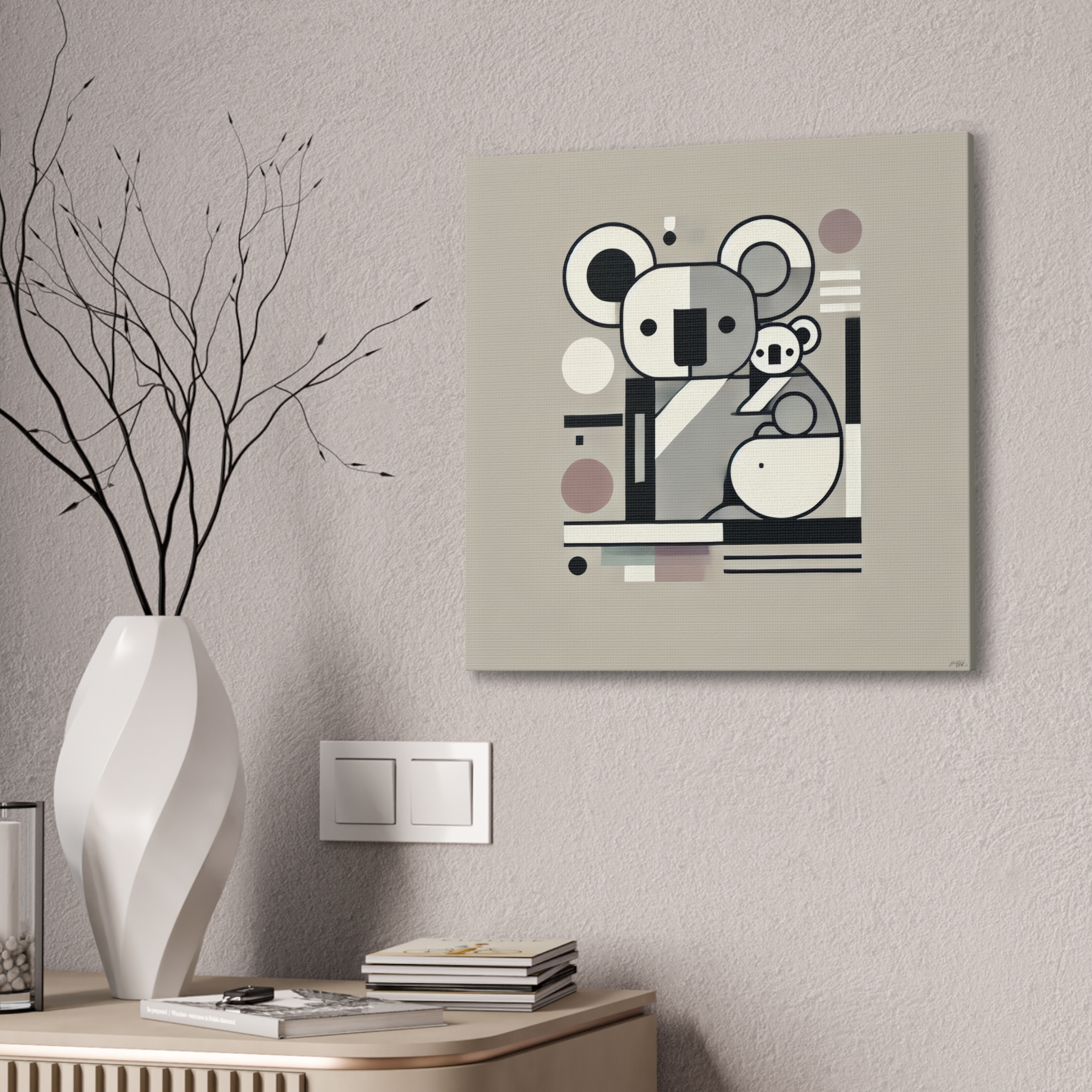 Koala with Baby Joey - Stretched Canvas - Image 6