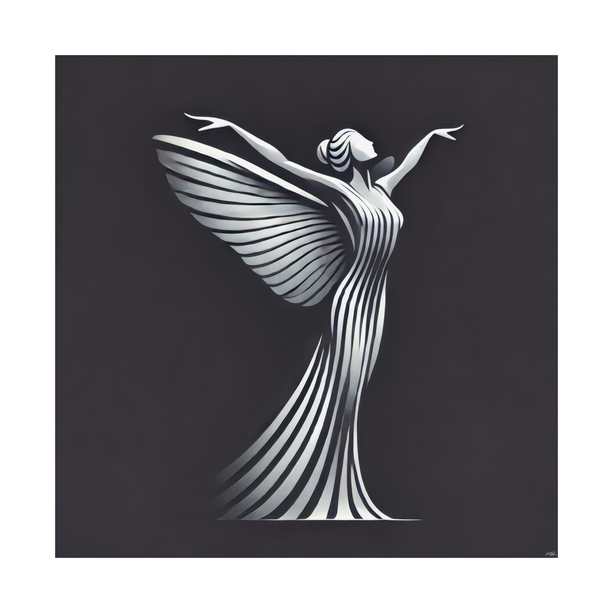 Spirit of Ecstasy, Rolls Royce Logo Reimagined - Print Poster - Image 14
