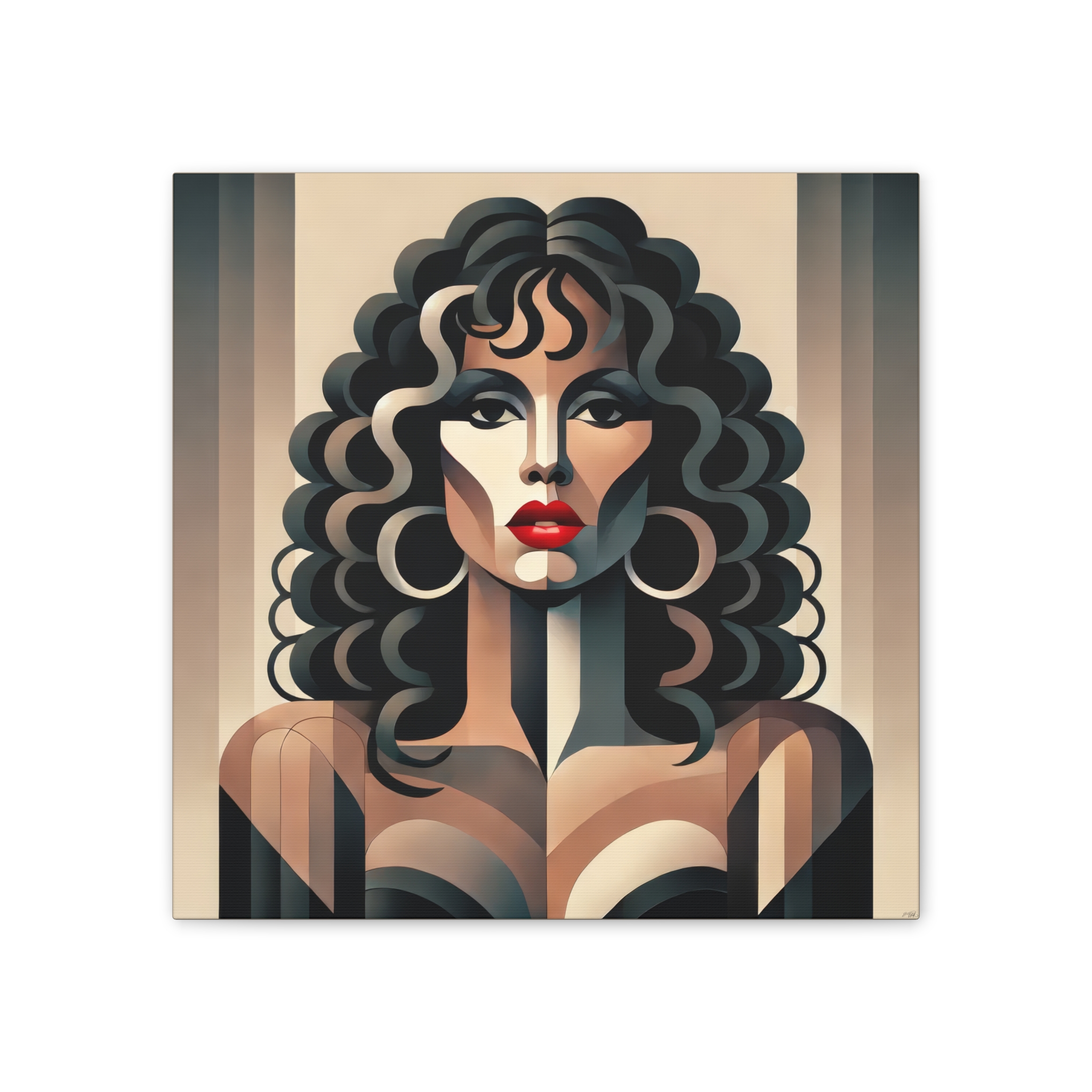 Donna Summers, Abstract Minimalist Geometric Bauhaus - Stretched Canvas - Image 4