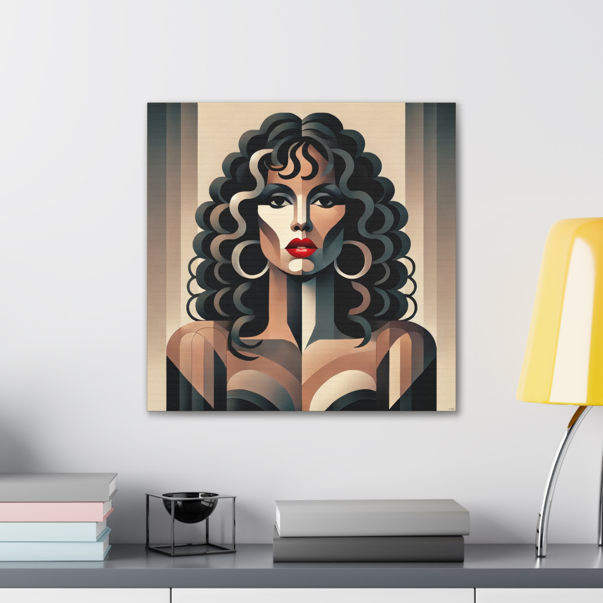 Donna Summers, Abstract Minimalist Geometric Bauhaus - Stretched Canvas - Image 7