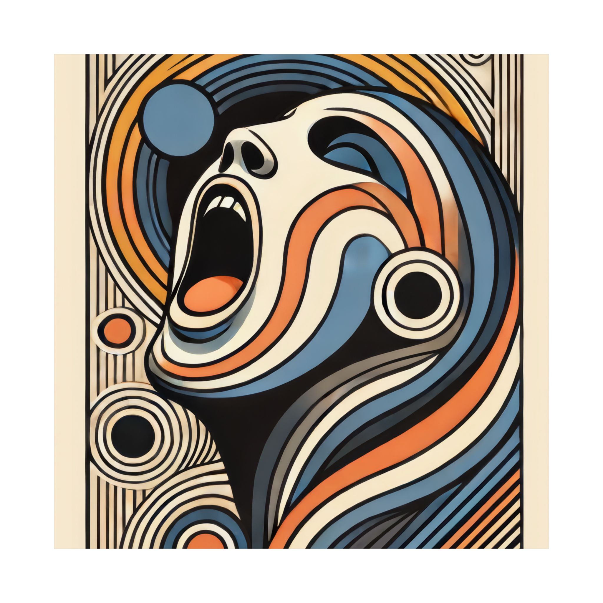 The Scream by Evard Munch Reimagined - Art Print Poster - Image 14