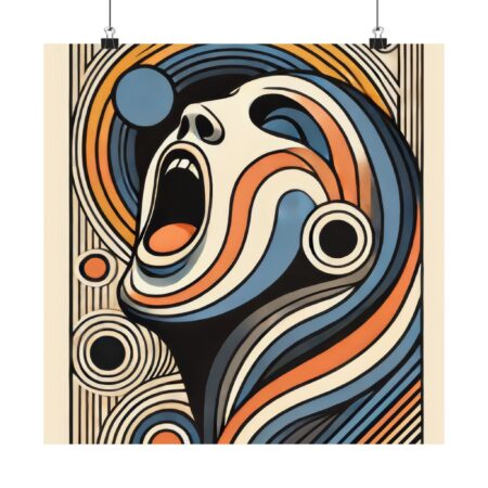 The Scream by Evard Munch Reimagined - Art Print Poster
